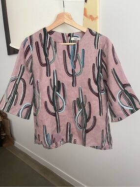 Mare Cactus Print Top